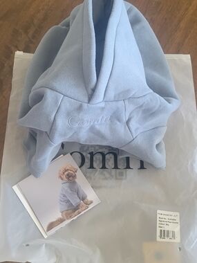 Comfrt Sky Blue Dog Hoodie - Cozy Pullover for Pets